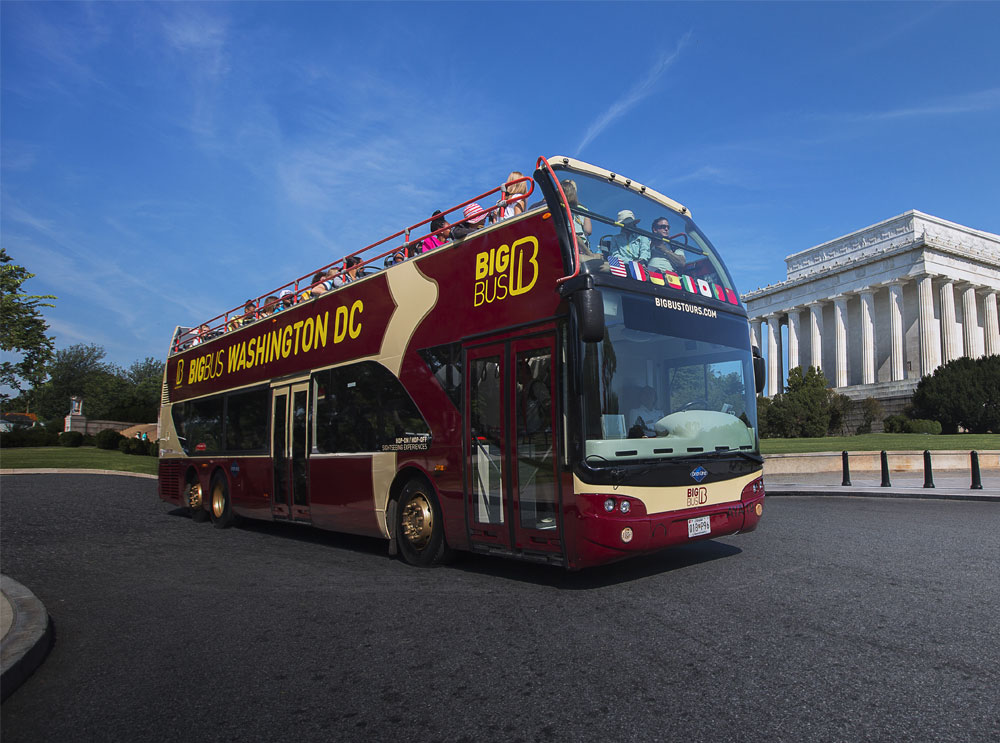 Autobús de Big Bus Tours en Washington DC