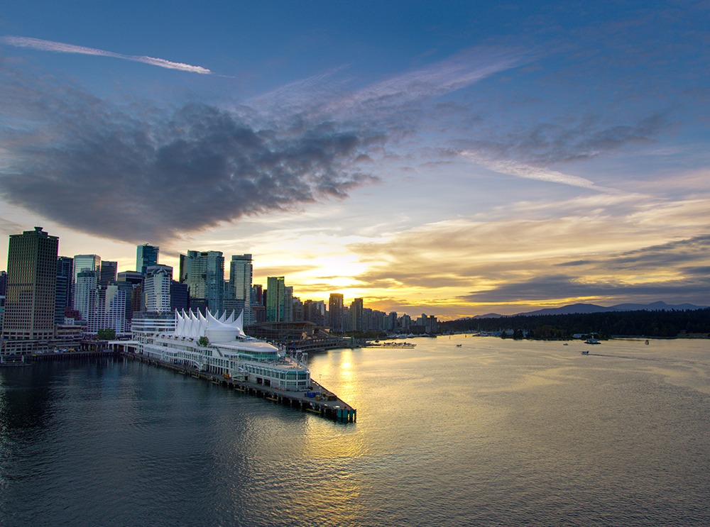 Canada Place at Sunset, Vancouver BC