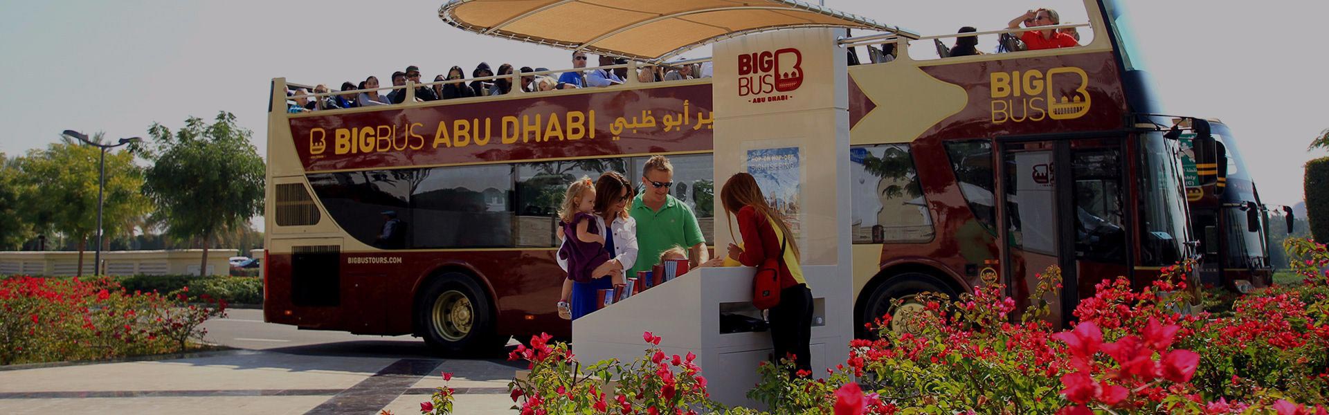 Bus and staff in Abu Dhabi